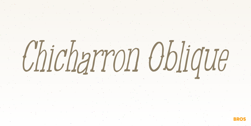 Chicharron Oblique Poster