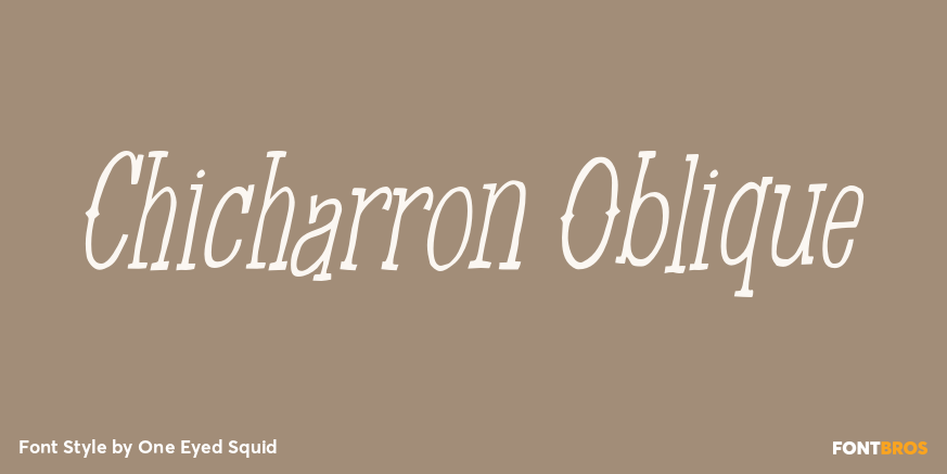 Chicharron Oblique Poster