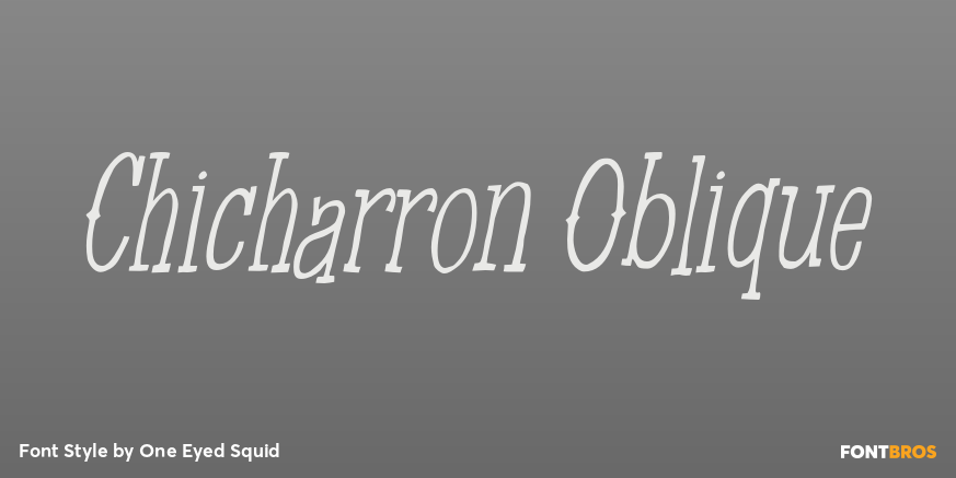 Chicharron Oblique Poster