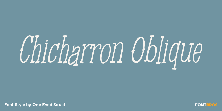 Chicharron Oblique Poster