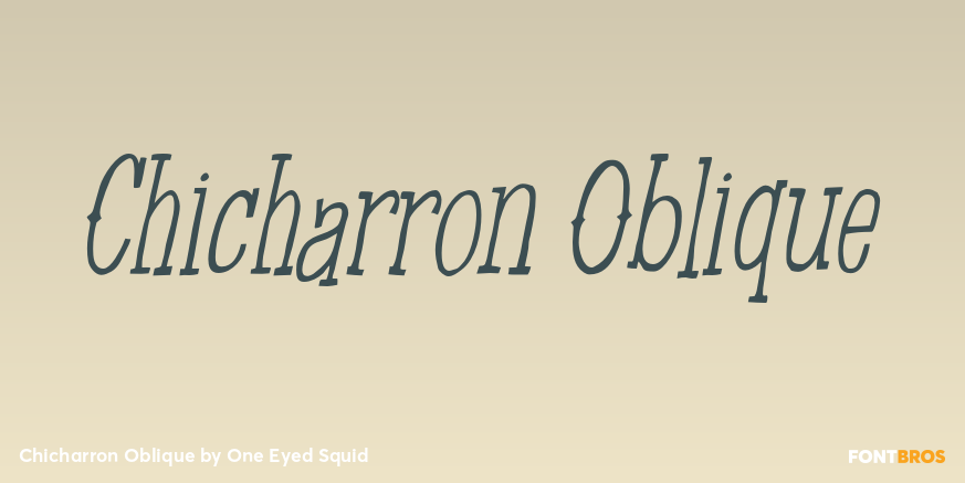 Chicharron Oblique Poster