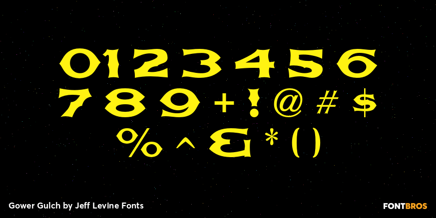 Gower Gulch Font Poster #4