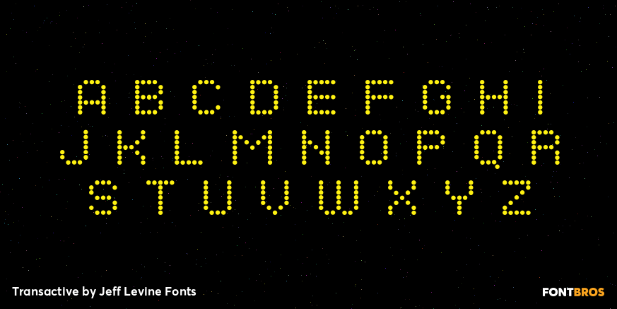 Transactive Font Poster #3