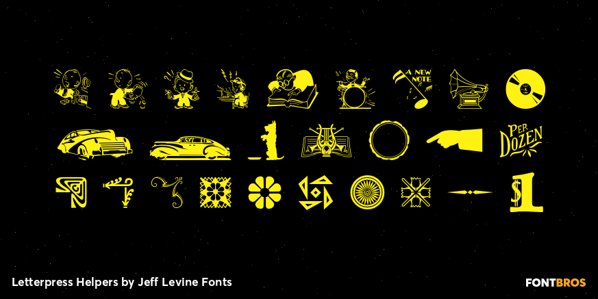Letterpress Helpers Font Poster #3