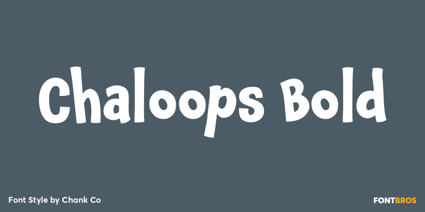 Chaloops Bold Poster