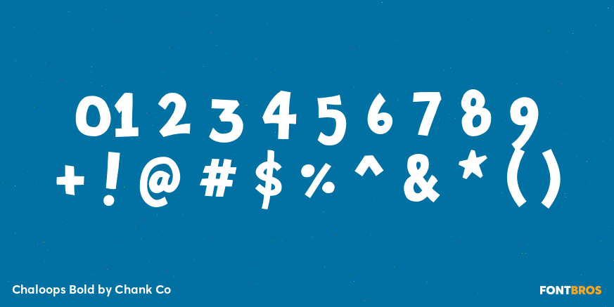 Chaloops Bold Font Poster #4