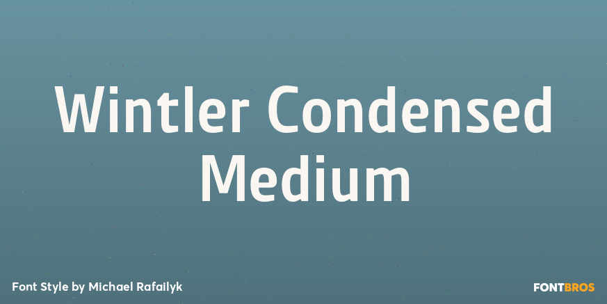 Wintler Condensed Medium Poster