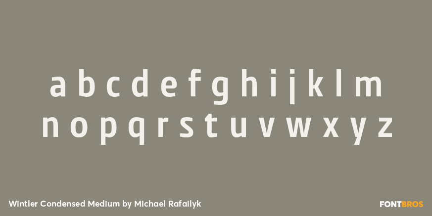 Wintler Condensed Medium Font Poster #1