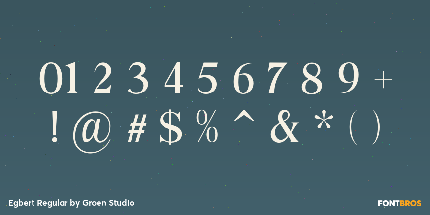 Egbert Regular Font Poster #4