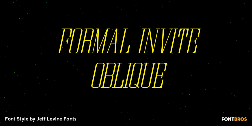Formal Invite Oblique Poster