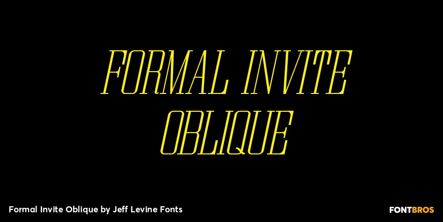 Formal Invite Oblique Poster