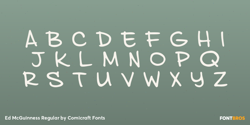 Ed McGuinness Regular Font Poster #2