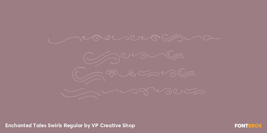 Enchanted Tales Swirls Regular Poster