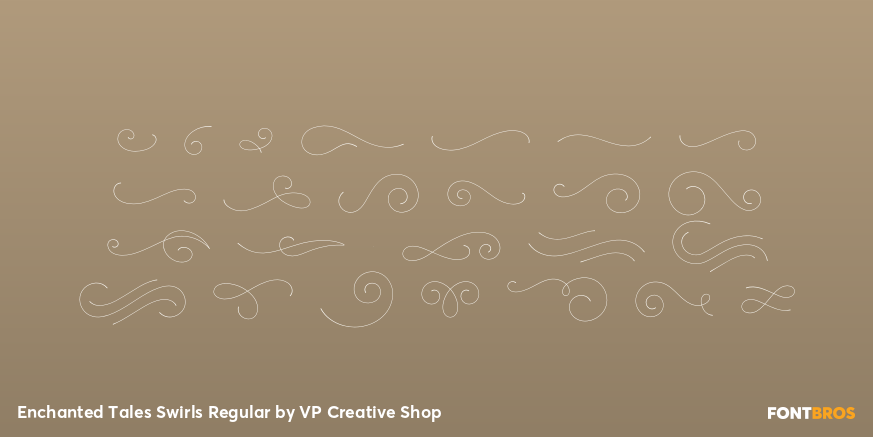 Enchanted Tales Swirls Regular Font Poster #2
