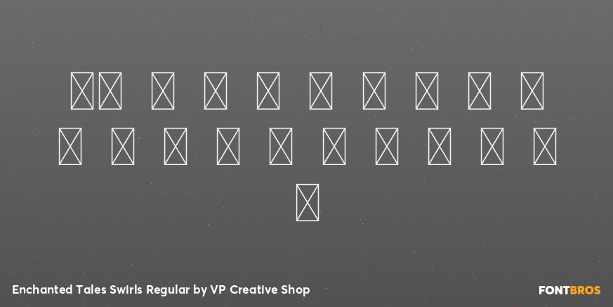 Enchanted Tales Swirls Regular Font Poster #4