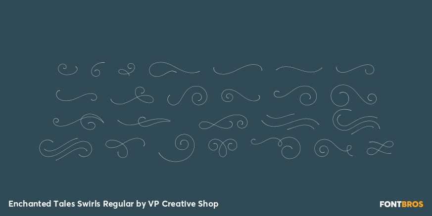 Enchanted Tales Swirls Regular Font Poster #1