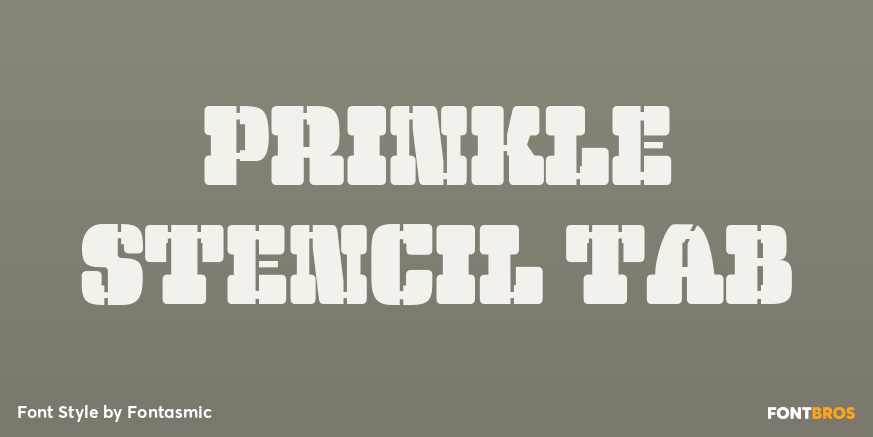 Prinkle Stencil Tab Poster