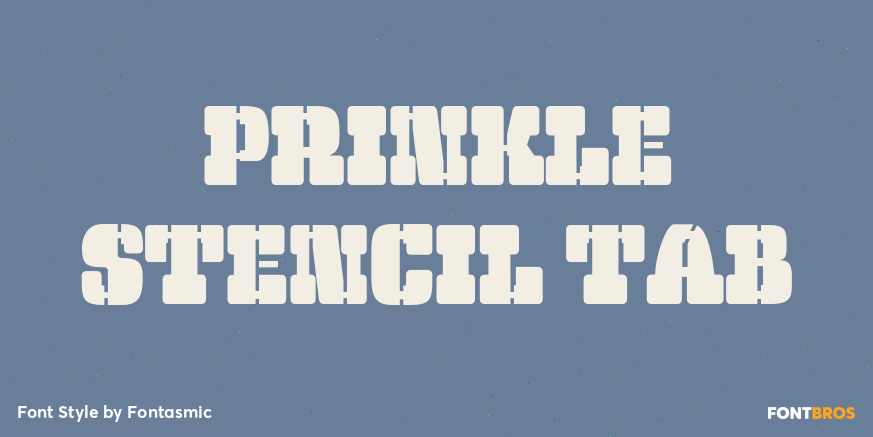 Prinkle Stencil Tab Poster