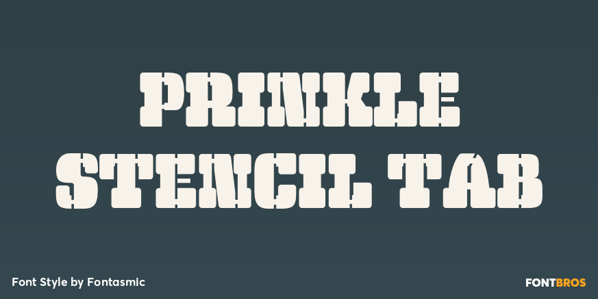 Prinkle Stencil Tab Poster