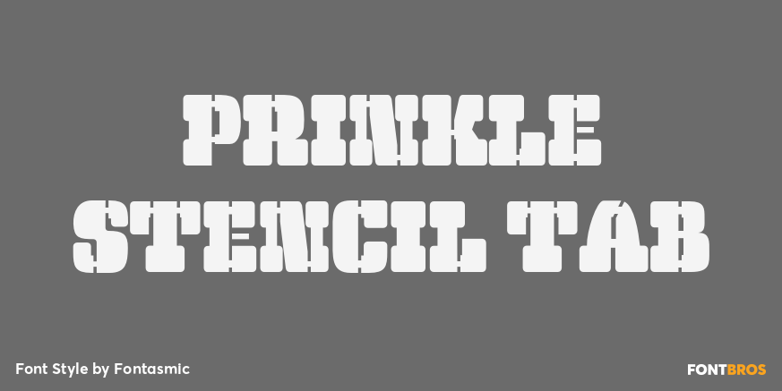 Prinkle Stencil Tab Poster