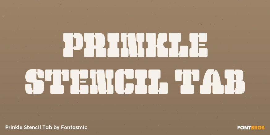 Prinkle Stencil Tab Poster