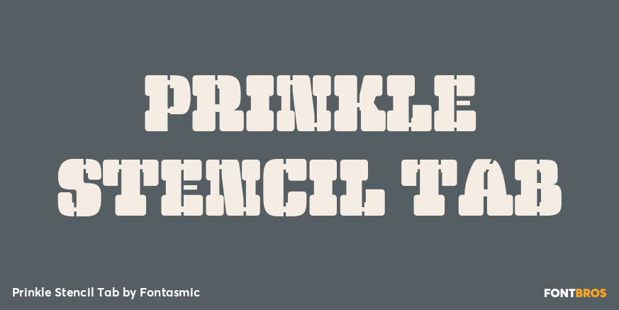 Prinkle Stencil Tab Poster