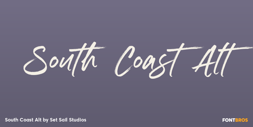 South Coast Alt Font Poster #1