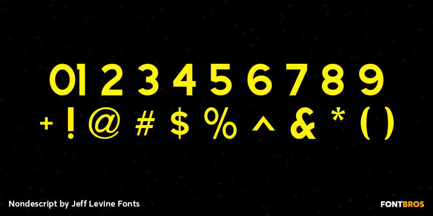 Nondescript Font Poster #4