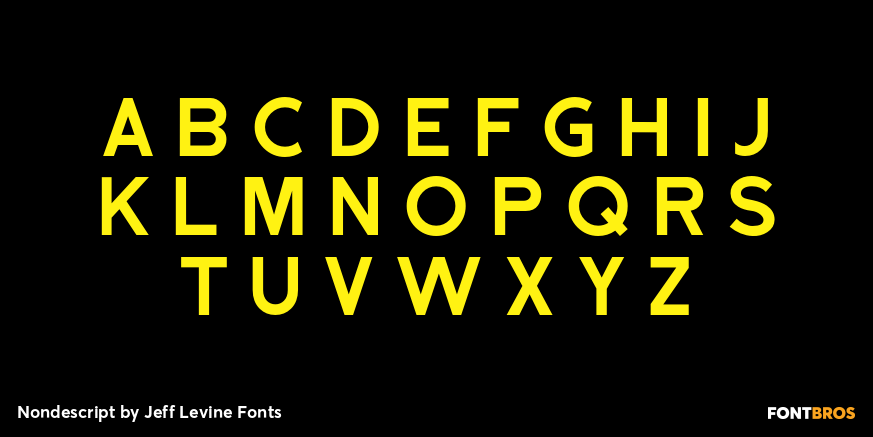 Nondescript Font Poster #2