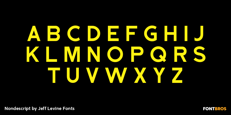 Nondescript Font Poster #3