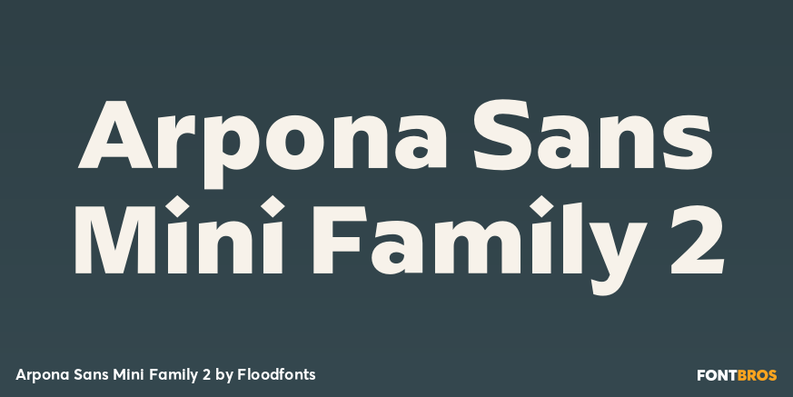 Arpona Sans Mini Family 2 Poster