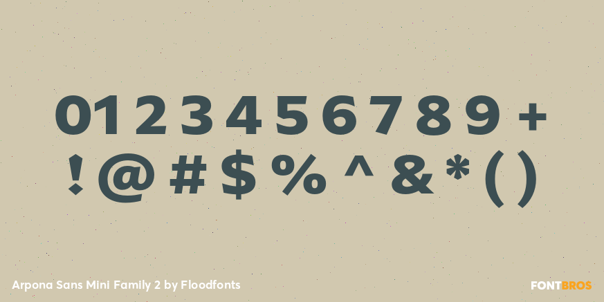 Arpona Sans Mini Family 2 Font Poster #4