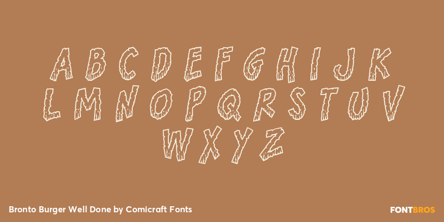 Bronto Burger Well Done Font Poster #1