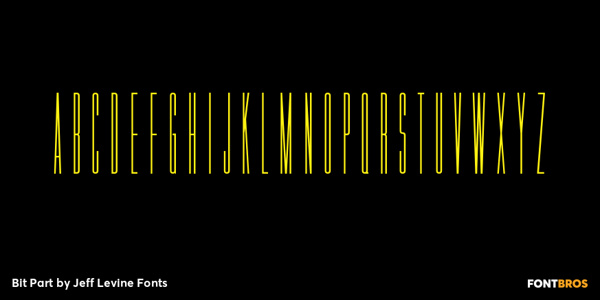 Bit Part Font Poster #2