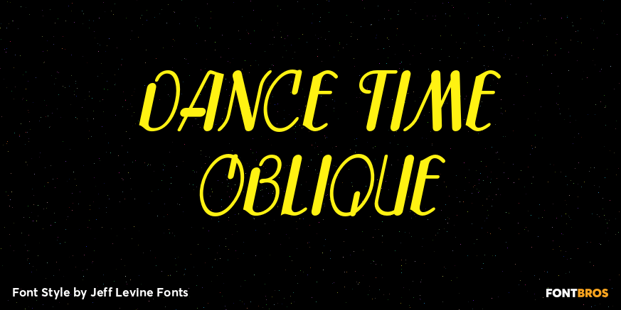 Dance Time Oblique Poster