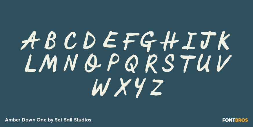 Amber Dawn One Font Poster #2