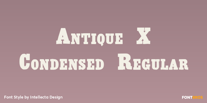 Antique X Condensed Regular Poster