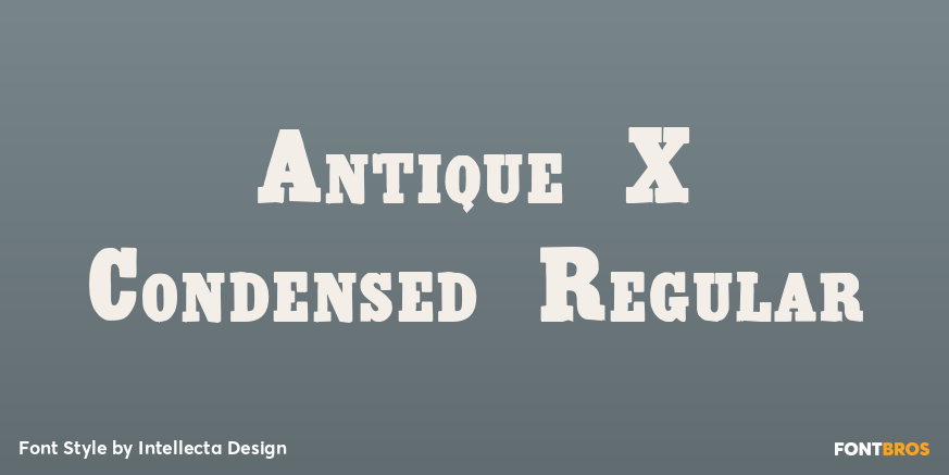 Antique X Condensed Regular Poster
