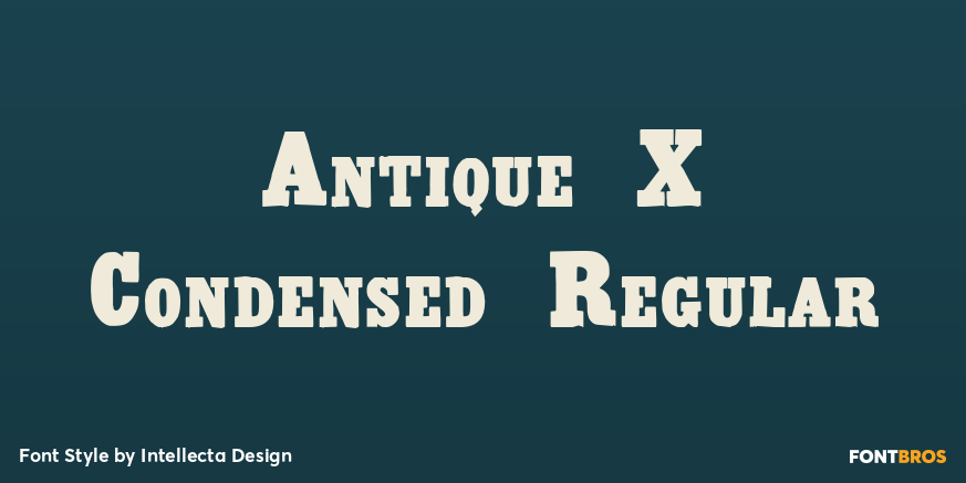 Antique X Condensed Regular Poster