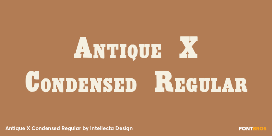 Antique X Condensed Regular Poster