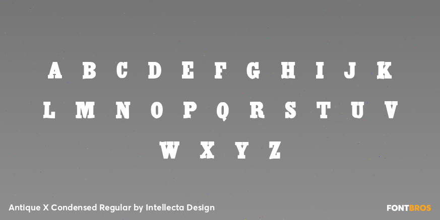 Antique X Condensed Regular Font Poster #3