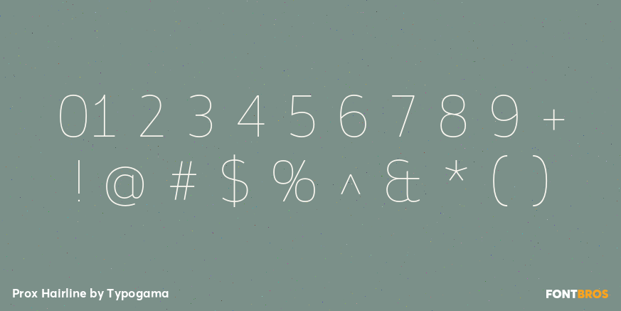 Prox Hairline Font Poster #4