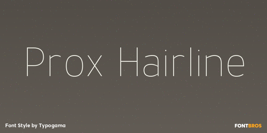 Prox Hairline Font Poster #1