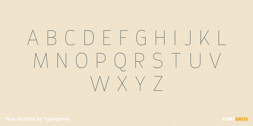 Prox Hairline Font Poster #2