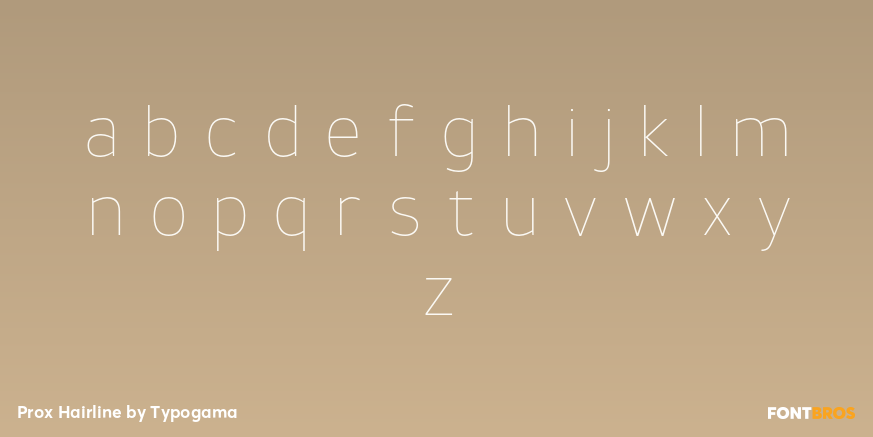 Prox Hairline Font Poster #3