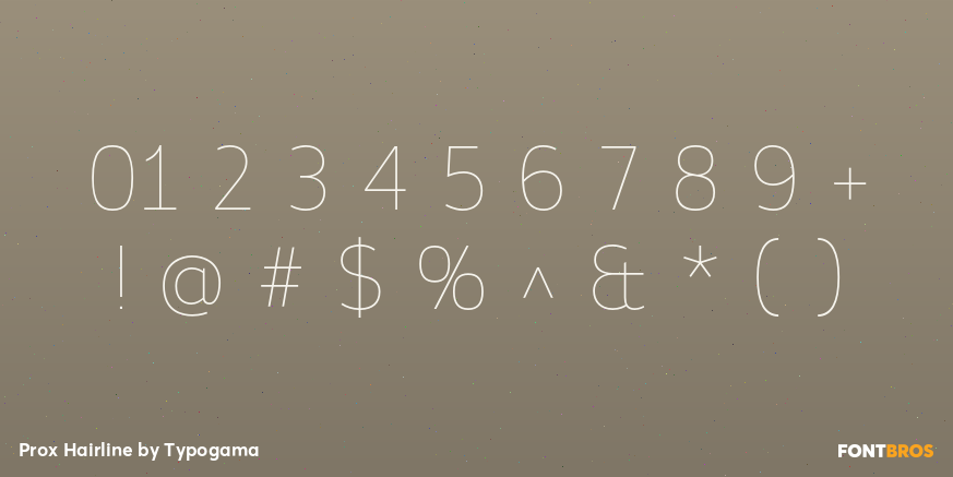 Prox Hairline Font Poster #4