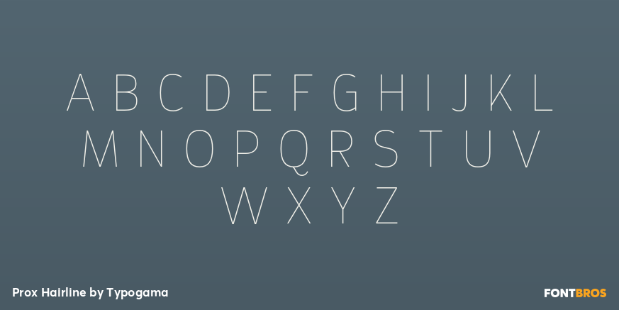 Prox Hairline Font Poster #2