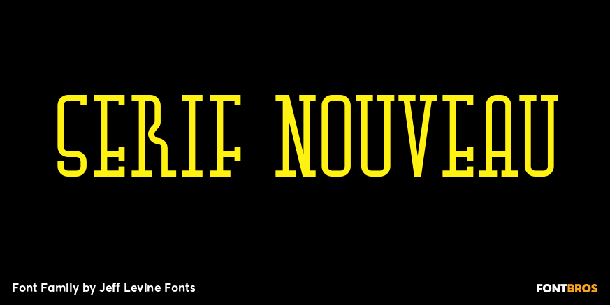 Serif Nouveau Font Family Poster