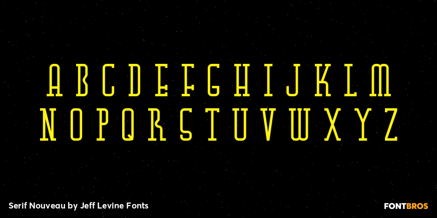 Serif Nouveau Font Poster #2