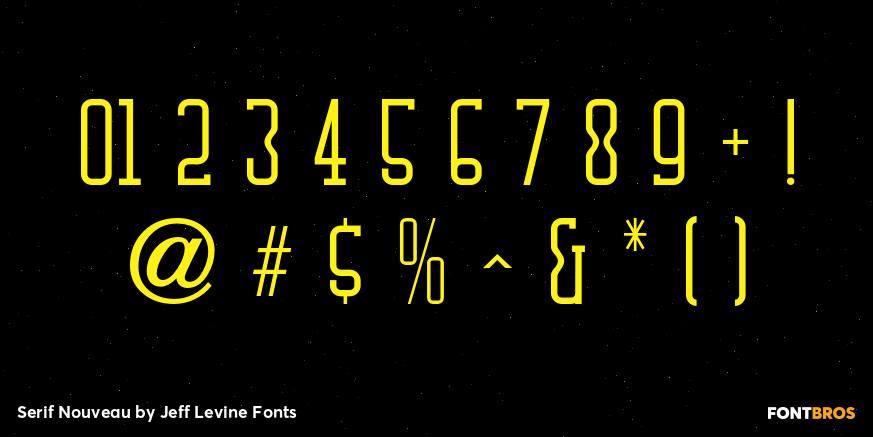 Serif Nouveau Font Poster #4